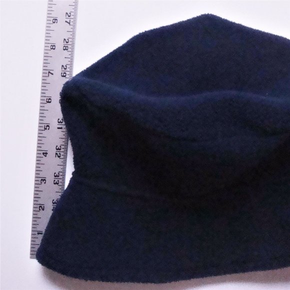 Vintage 90s Cobalt Blue Fleece Winter Hat - Picture 7 of 11